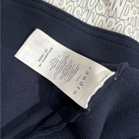 Sandro Jones Mixed Media Jacket - Picture 8 of 9